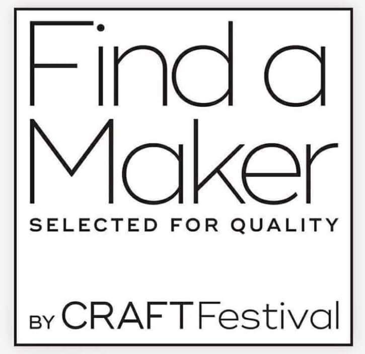 The \find a Maker logo set in a square. It also says selected for quality by Craft Festival